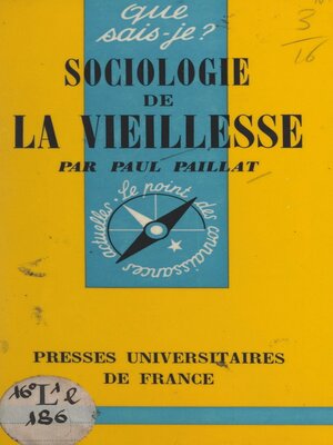 cover image of Sociologie de la vieillesse